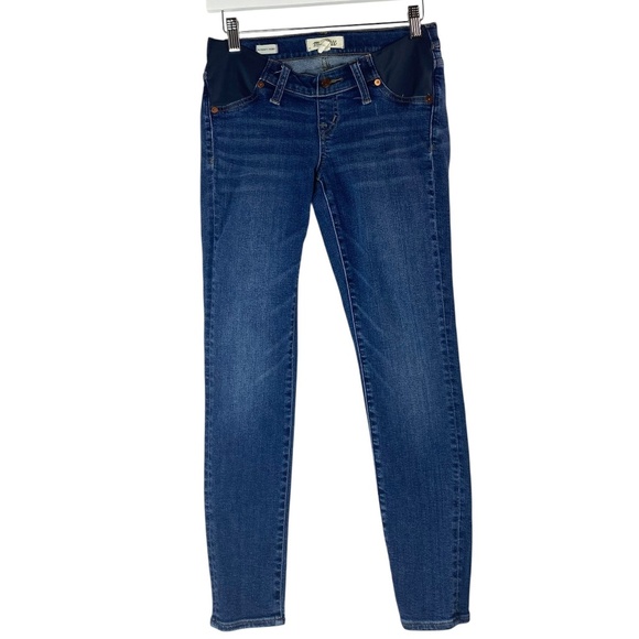 MADEWELL Maternity Side-Panel Adjustable Waist Jeans in Wendover Wash Size 25 - Picture 2 of 10